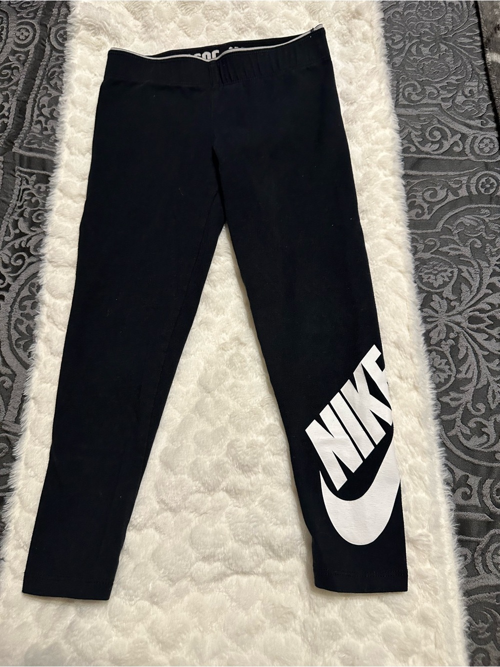 Nike Black Leggings with White Logo